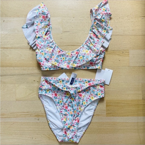 Splendid 2 piece high waisted bottom swimsuit  NWT - Picture 5 of 7